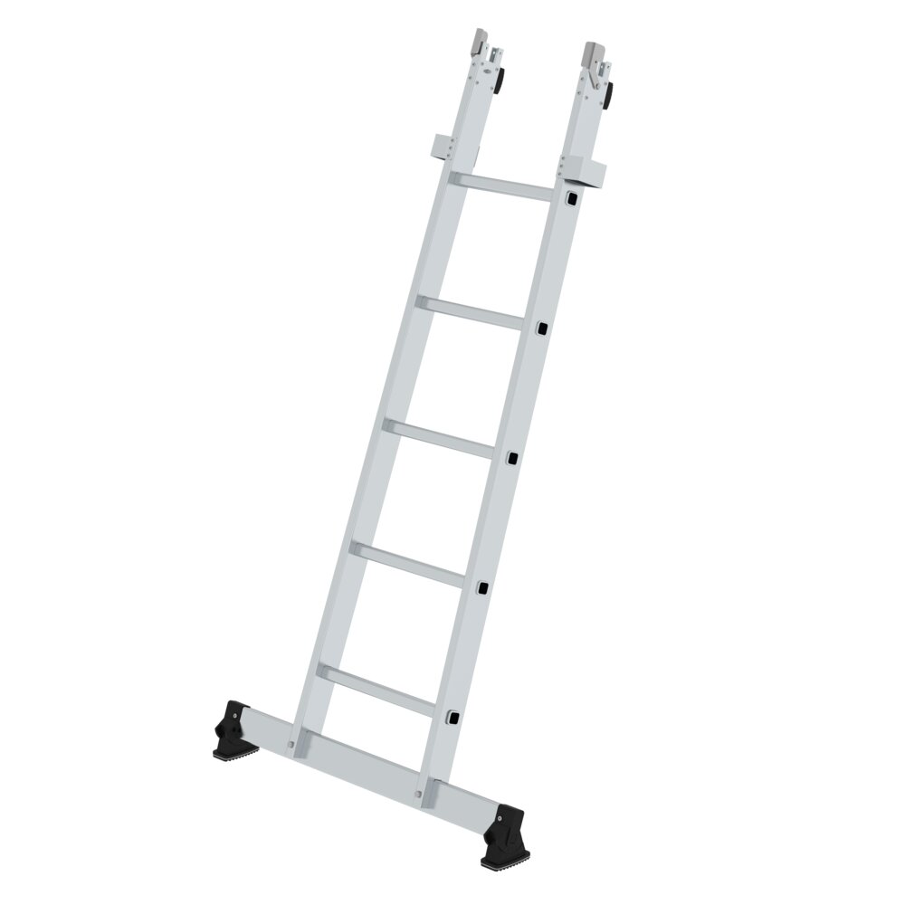 Munk sportglasreinigingsladder, ondergedeelte met nivello® dwarsbalk, 5 sporten van Günzburger Steigtechnik Munk ladder voor glasreinigers, onderste gedeelte met Nivello® dwarsbalk, 5 sporten, uit de categorie Speciale ladders, Professionele producten, artikelnummer 012005