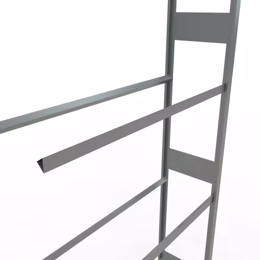 Figuur nr. 13 van het artikel aanbouwrek, wielen-/bandenrek, 4500 x 1300 x 400 mm, verzinkt, 6 opslagniveaus met 150 kg vakbelasting per niveau uit de productgroep stellingrekken van Schulte Lagertechnik.