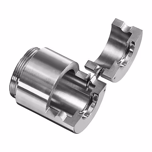 Klembek DN12 voor slaggereedschap, voor het krimpen van RVS gegolfde buisuiteinden van FigoFix Spanbek voor slaggereedschap, voor het omzetten van uiteinden van roestvrijstalen gegolfde buizen, roestvrijstalen gegolfde buizen, artikelnr. FP-WKL-12