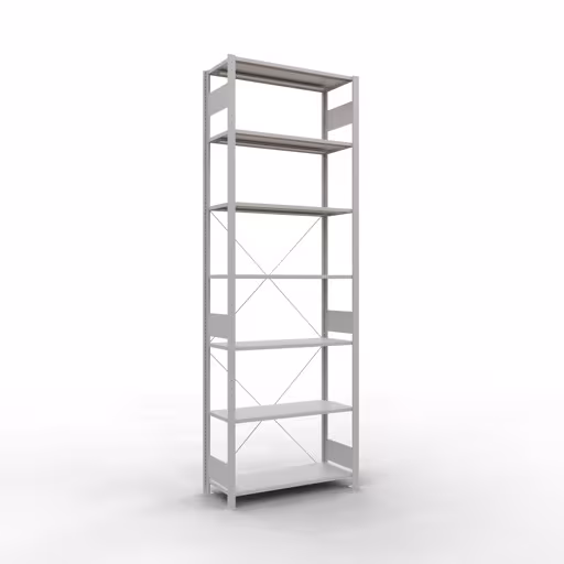 Figuur nr. 9 van het artikel basisrek, legbord, insteeksysteem MULTIplus85, 3000 x 1000 x 400 mm, 7 legborden, RAL 7035 lichtgrijs uit de productgroep insteeksysteem van Schulte Lagertechnik
