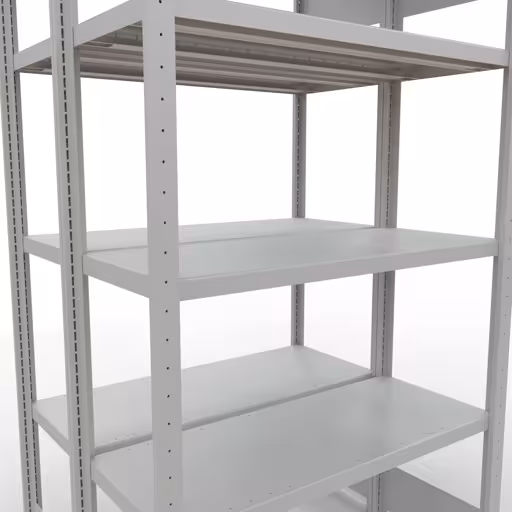 Productafbeelding nr. 7 van het artikel basisplank, dubbele plank, legplank, insteeksysteem MULTIplus250, 2000 x 1000 x (2x400) mm, 2x5 legborden, RAL 7035 lichtgrijs uit het assortiment legplanken van het merk Schulte Lagertechnik