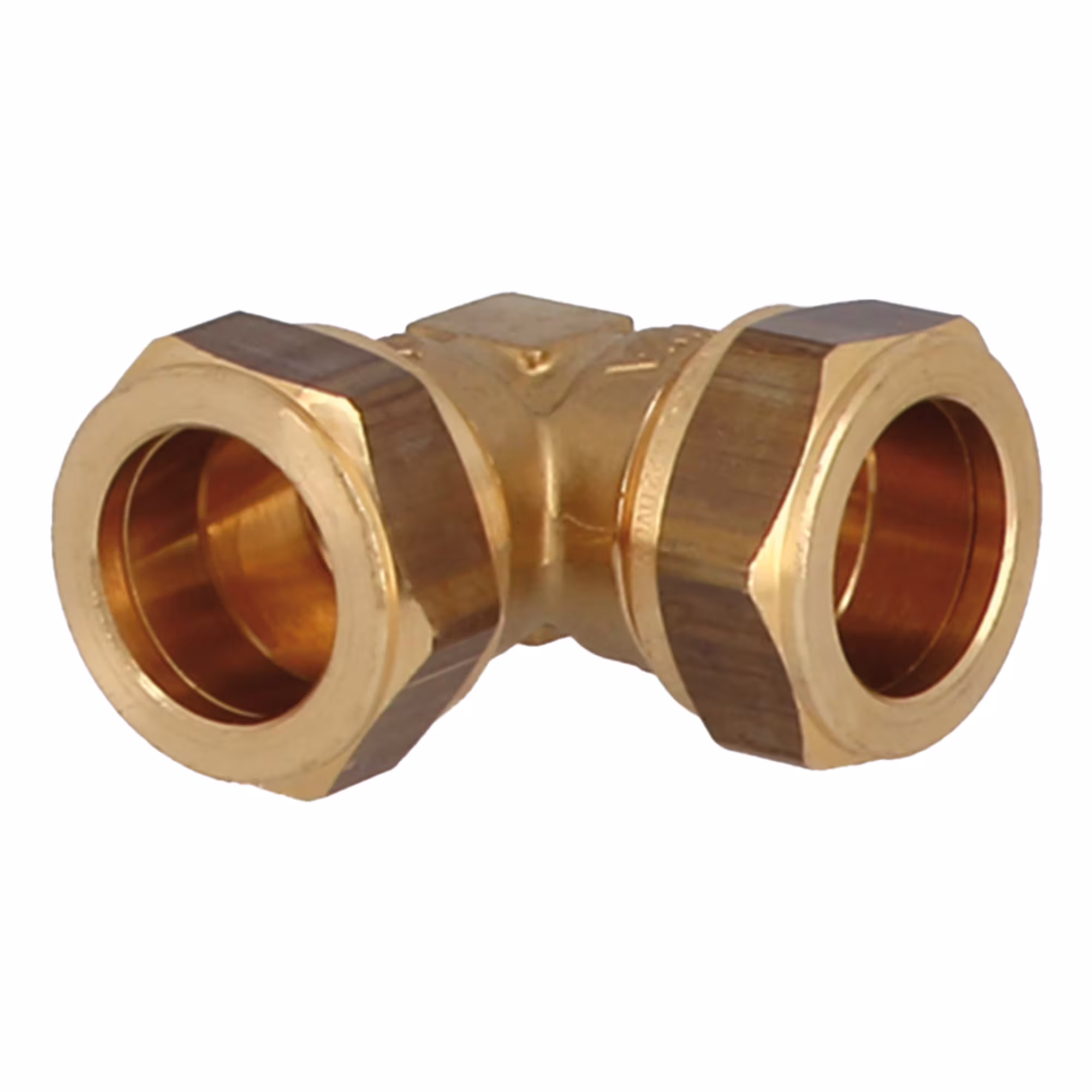 Hoek 90° van het merk General Fittings uit de categorie messing knelfittingen