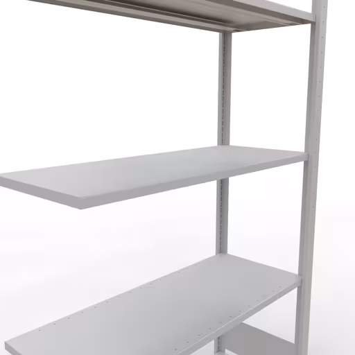 Aanbouwrekken, rekken, insteeksysteem MULTIplus150, 2000 x 1000 x 400 mm, 5 planken, RAL 7035 lichtgrijs van Schulte Lagertechnik met het artikelnr. 32645-LR