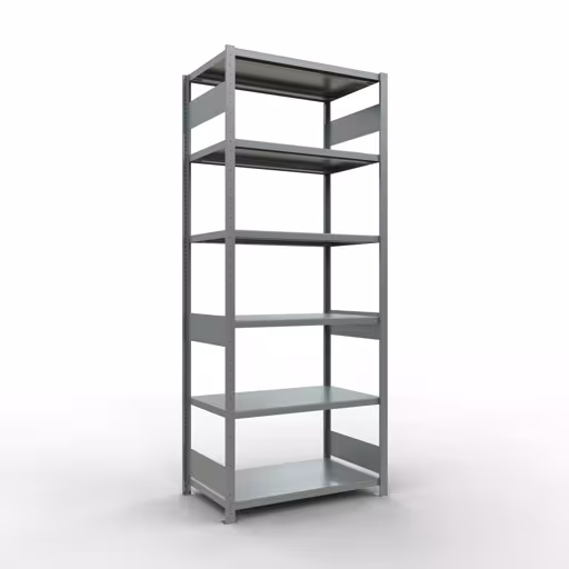 Figuur nr. 15 van het artikel basisrek, legplank, insteeksysteem MULTIplus250, 2500 x 1000 x 600 mm, 6 legborden, lengtestangen, verzinkt uit de insteeksysteem productgroep van Schulte Lagertechnik.