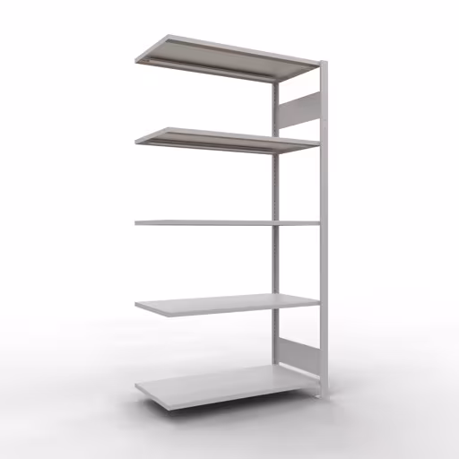 Figuur nr. 15 van het artikel aanbouwrekken, legbordstellingen, insteeksysteem MULTIplus85, 2000 x 1000 x 500 mm, 5 legborden, RAL 7035 lichtgrijs uit de productgroep insteeksysteem van het merk Schulte Lagertechnik.
