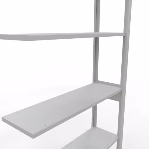 Productafbeelding nr. 6 van het artikel aanbouwrekken, legbord, insteeksysteem MULTIplus150, 2500 x 1000 x 300 mm, 6 legborden, RAL 7035 lichtgrijs uit het insteeksysteem-assortiment van Schulte Lagertechnik