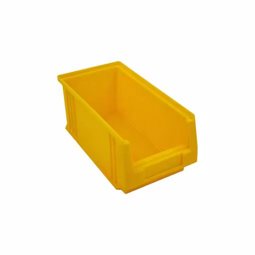 Open opbergdoos, dxbxh 290x150x125 mm, geel, polypropyleen van Schulte Lagertechnik Open opbergdoos, dxbxh 290x150x125 mm, geel, polypropyleen, opbergruimte voor kleine onderdelen, art.nr. 20223