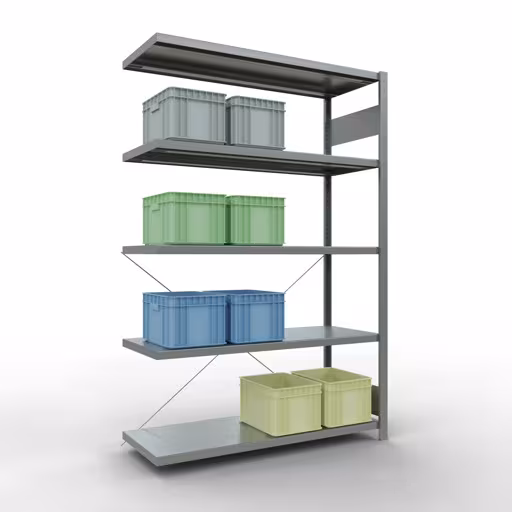 Productafbeelding nr. 13 van het artikel insteeksysteem opzetplank 2000x1300x500 mm, type 250 kg, verzinkt Figuur nr. 13 van het artikel insteeksysteem aanbouwstelling 2000x1300x500 mm, type 250 kg, verzinkt uit de insteeksysteem productgroep van Schulte Lagertechnik