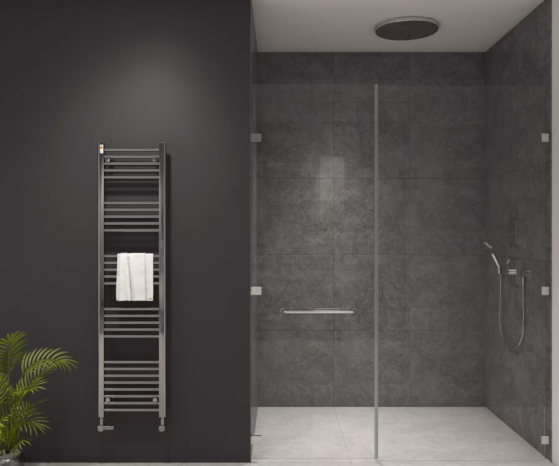 MERT vervanging badkamerradiator chroom recht, vervangingsradiator, art.nr. 3-40x160-S