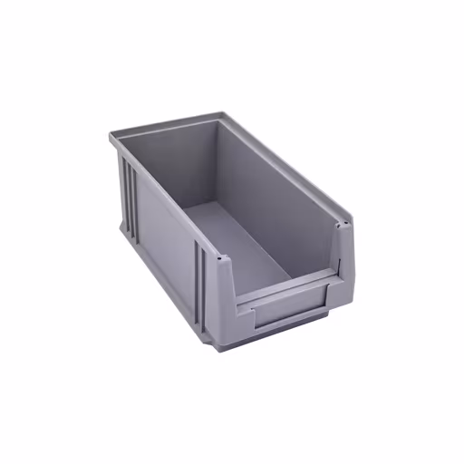 Open opbergdoos, dxbxh 290x150x125 mm, grijs, polypropyleen van Schulte Lagertechnik Open opbergdoos, dxbxh 290x150x125 mm, grijs, polypropyleen, opbergruimte voor kleine onderdelen, art.nr. 20224