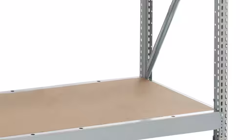 Andere weergave van het artikel, breedvakstelling WS 3000 met spaanplaat, 3000 x 2500 x 800 mm, verzinkt, 5 niveaus, 500 kg, uit de categorie breedvakstellingen