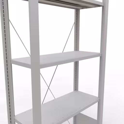 Afbeelding nr. 11 van het artikel, kantoorreksysteem MULTIplus85, 1800 x 750 x 300 mm, 5 planken, zonder aanslaglijst, lichtgrijs uit de productgroep kantoorrekken van Schulte Lagertechnik