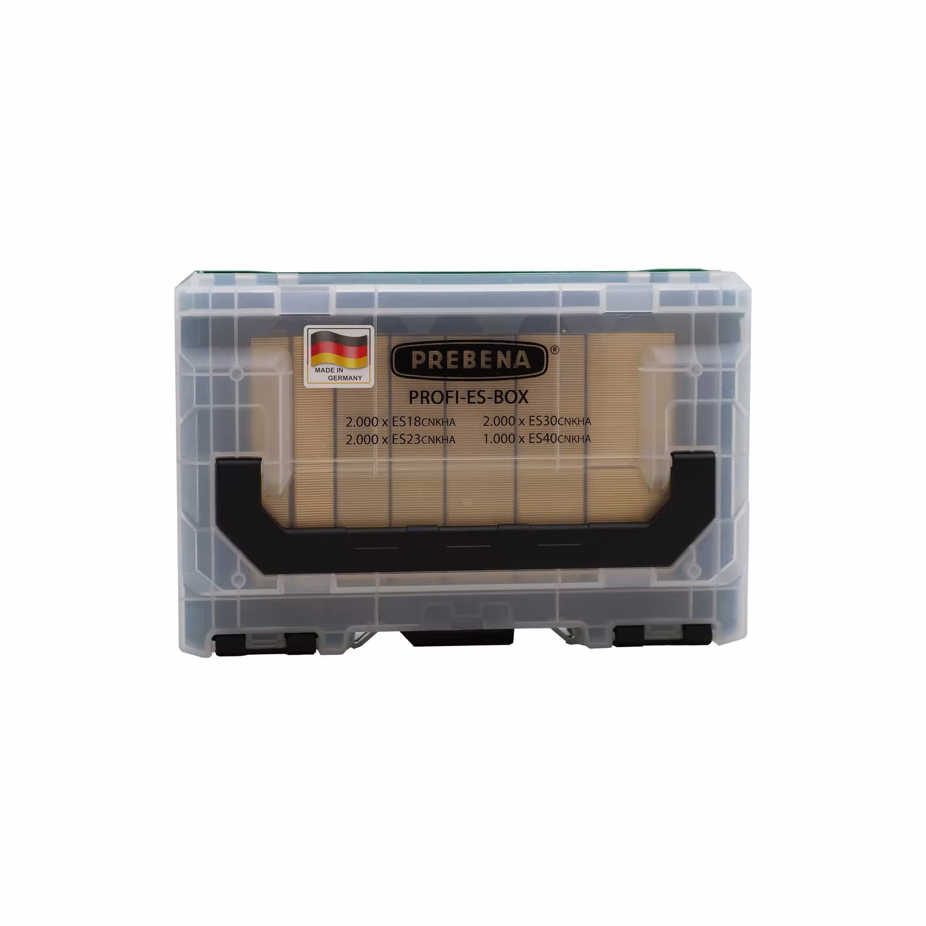 PROFI-ES-BOX - Nietjes in de bouwplaatsvriendelijke metaBOX van Prebena PROFI-ES-BOX - Nietjes in de bouwplaatsvriendelijke metaBOX, nietjes & spijkers, art.nr. PROFESSIONELE IT-BOX