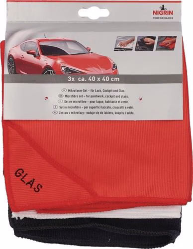 Microvezeldoekset rood,wit,zwart NIGRIN