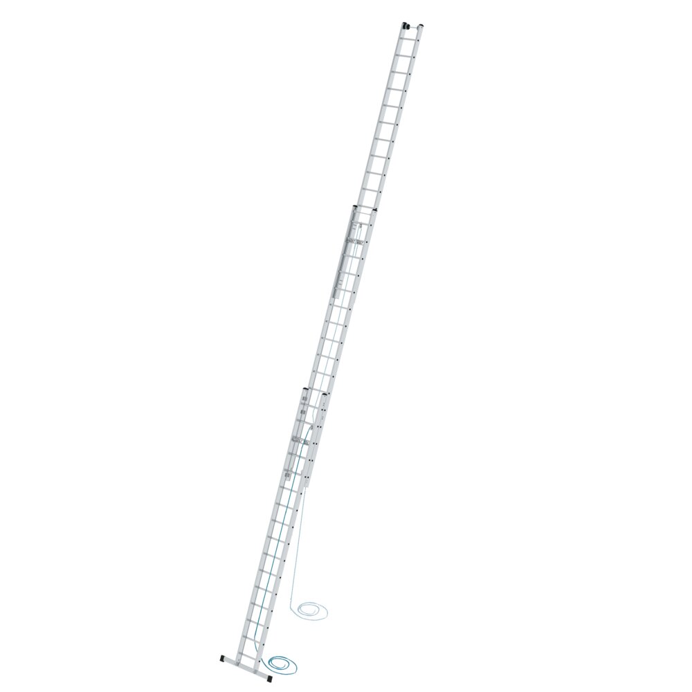 Munk 3-delige touwladder met standaard dwarsbalk uit de categorie uitschuifladders, touwladders met artikelnummer 021616