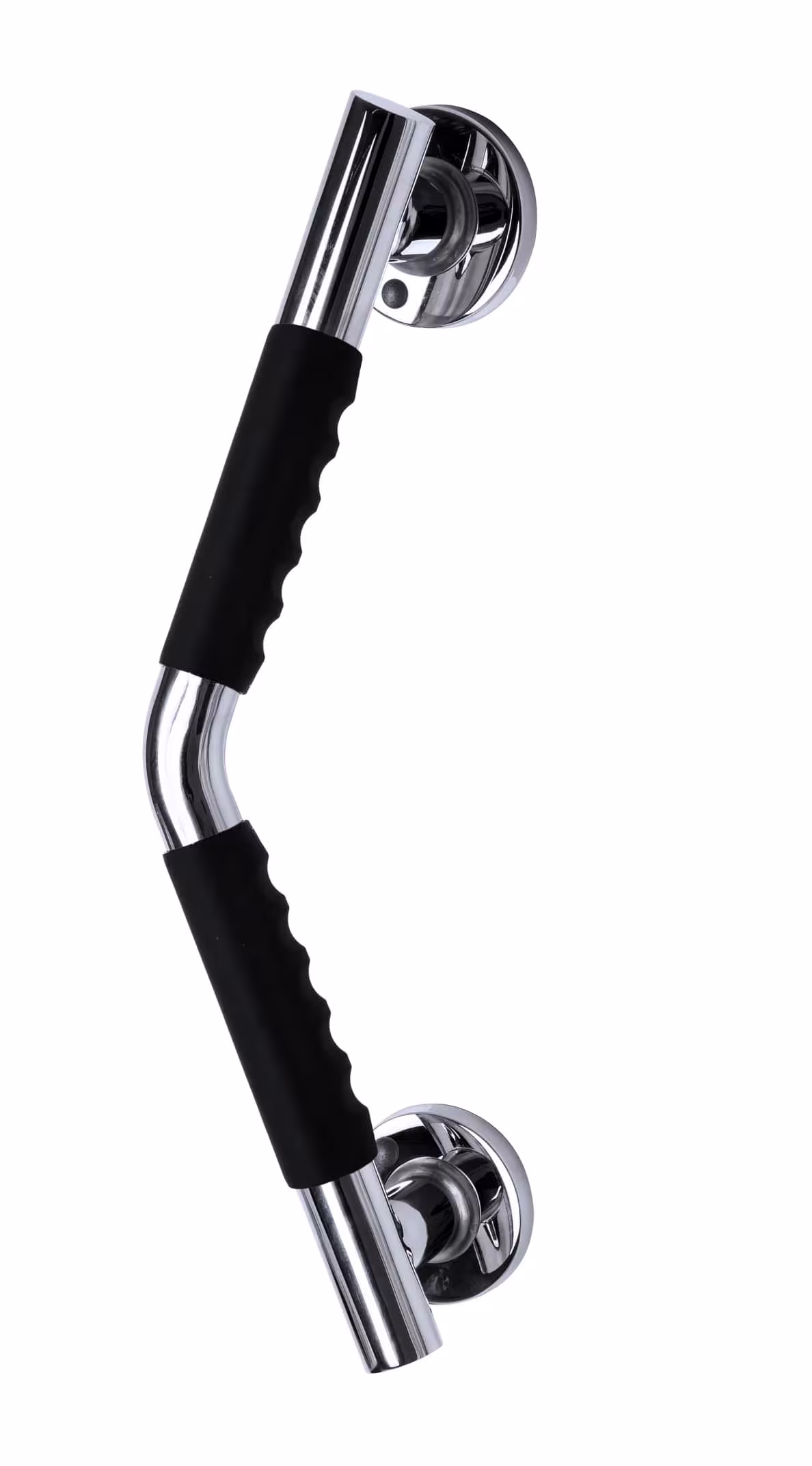 Hoekbeugel Ken M, chroomkleurig zwart, met antislip gripoppervlak, van Ridder Hoekbeugel Ken M, chroomkleurig zwart, met antislip gripoppervlak, handgrepen, art.nr. A263110