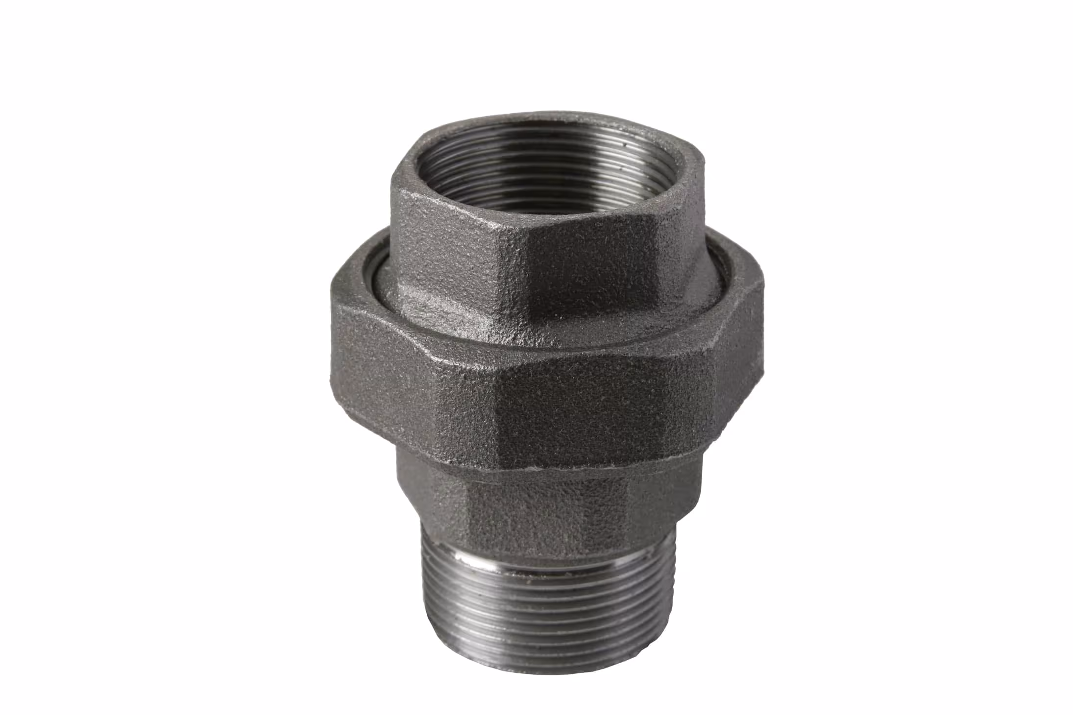 Vlakafdichtende schroefverbinding nr. 331 binnen/buiten 1/2" van smeedbaar gietijzer, zwart uit de categorie fittingen van smeedbaar gietijzer met GTIN 8435049341876 Atusa smeedbaar ijzeren fitting nr. 331 van het merk Atusa uit de categorie smeedbaar ijzeren fittingen