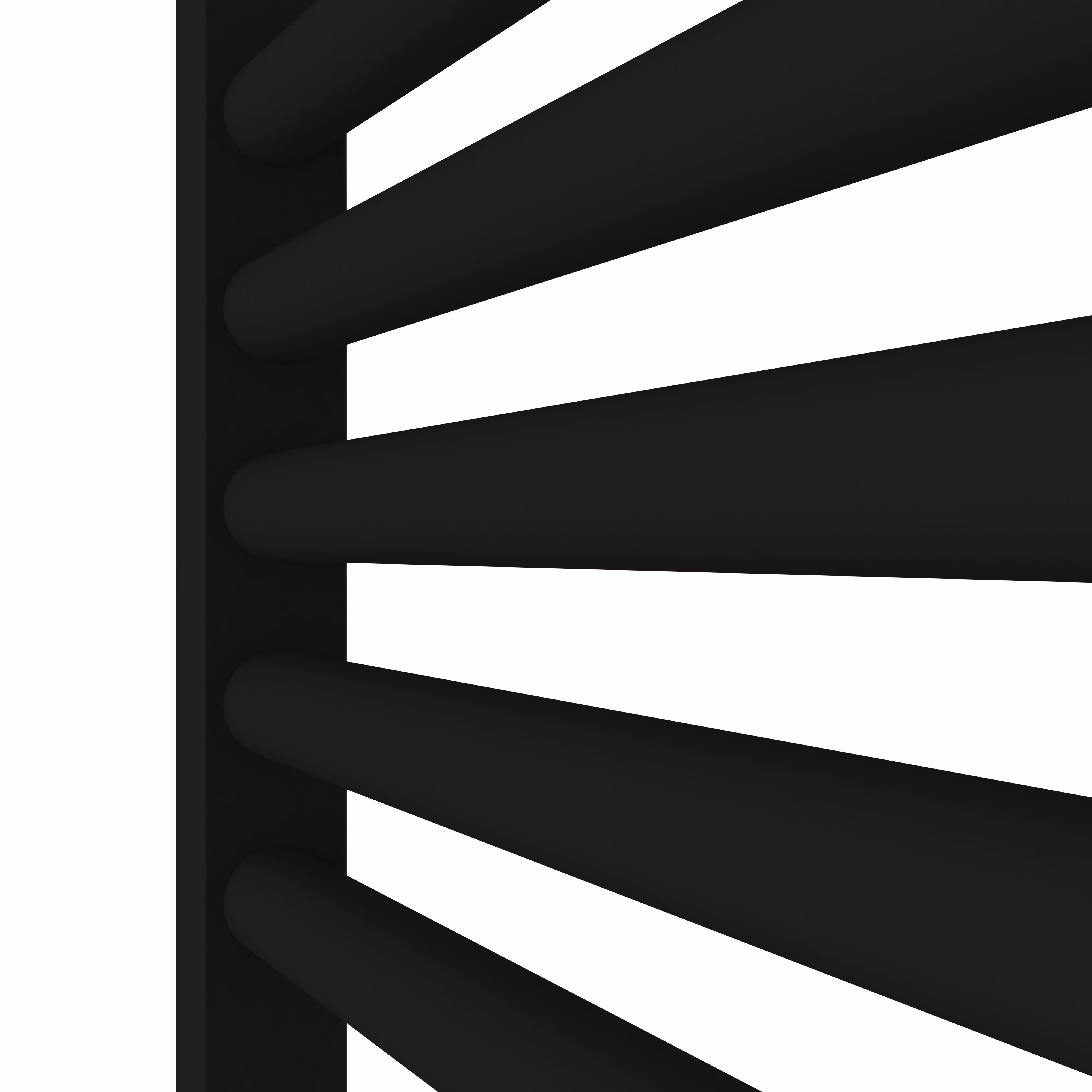 MERT Comfort M badkamer radiator, zwart recht, 500x1200mm