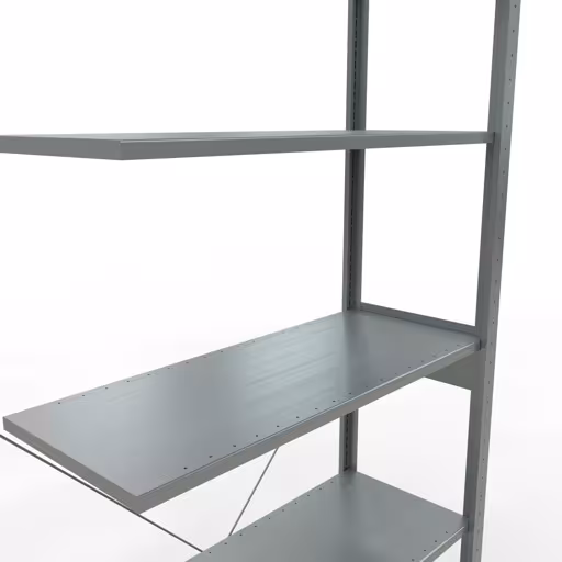 Figuur nr. 13 van het artikel aanbouwrekken, legbordstellingen, insteeksysteem MULTIplus85, 2500 x 1000 x 400 mm, 6 legborden, verzinkt uit de productgroep insteeksysteem van het merk Schulte Lagertechnik.