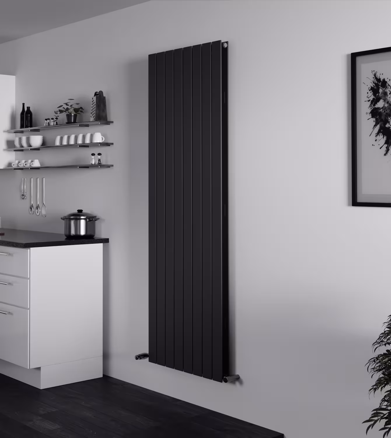 Ximax kamerradiator P1 Duplex antraciet RAL 7016, kamerradiator