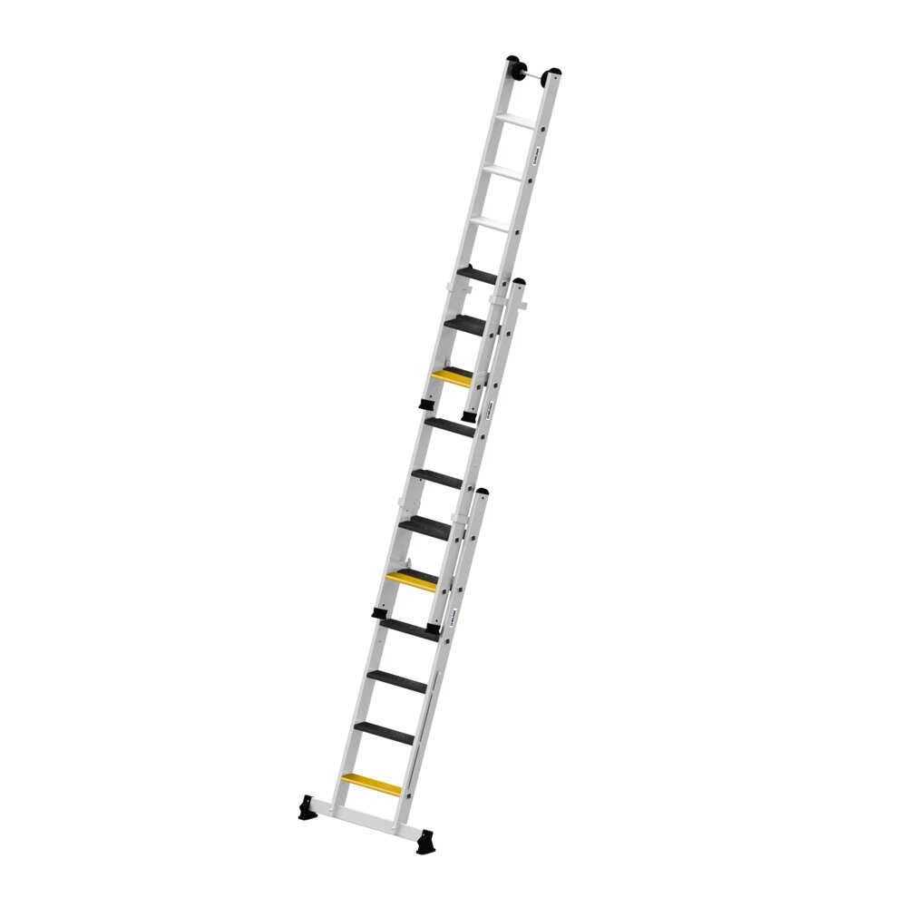 Produktbild (Abb. Ähnlich) 3813631 Munk 3-delige multifunctionele trap met nivello® traverse en clip-step R13 3x6 treden