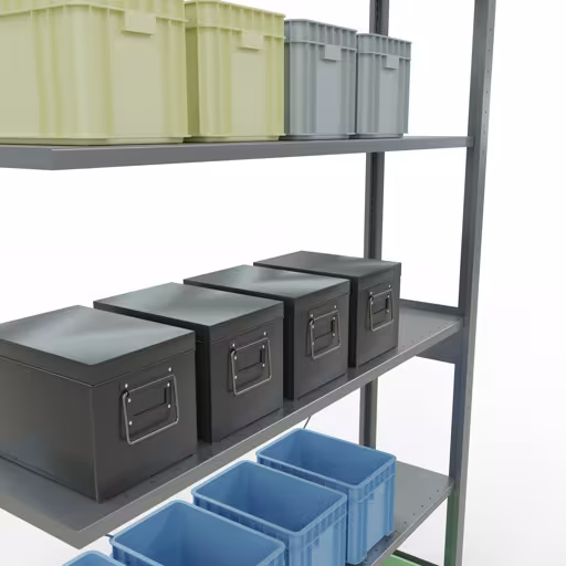 Productafbeelding nr. 14 van het artikel insteeksysteem opzetplank 2500x1300x300 mm, type 150 kg, verzinkt uit het insteeksysteem assortiment van Schulte Lagertechnik