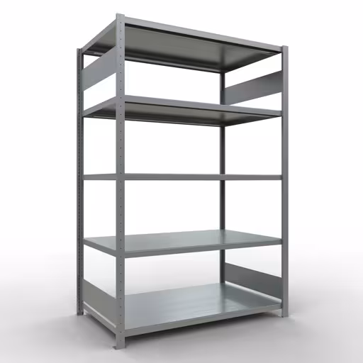 Figuur nr. 11 van het artikel basisrek, legplank-insteeksysteem MULTIplus250, 2000 x 1300 x 800 mm, 5 legborden, verzinkt uit de productgroep insteeksysteem van het merk Schulte Lagertechnik.