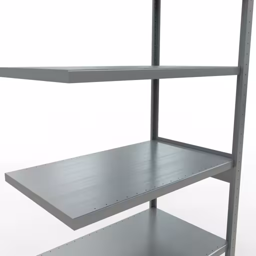 Afbeelding nr. 13 van het artikel aanbouwrekken, legbordstellingen, insteeksysteem MULTIplus250, 2500 x 1000 x 600 mm, 6 legborden, lengtestangen, verzinkt uit de productgroep insteeksysteem van Schulte Lagertechnik