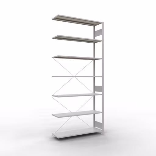 Insteeksysteem opzetplank 3000x1300x400 mm, type 150 kg, lichtgrijs van Schulte Lagertechnik met het artikelnr. 32647-130