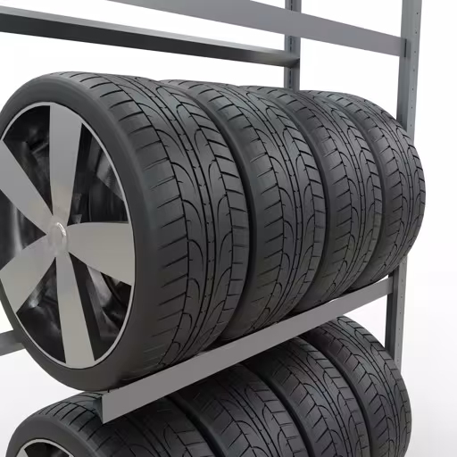 Productafbeelding nr. 12 van het artikel Aanbouwrek, wielen-/bandenrek, 2000 x 1050 x 400 mm (HxBxD), verzinkt, 3 opslagniveaus met 150 kg vakbelasting per niveau Figuur nr. 12 van het artikel aanbouwrek, wielen-/bandenrek, 2000 x 1050 x 400 mm, verzinkt, 3 opslagniveaus met 150 kg vakbelasting per niveau uit de productgroep legbordstellingen van Schulte Lagertechnik