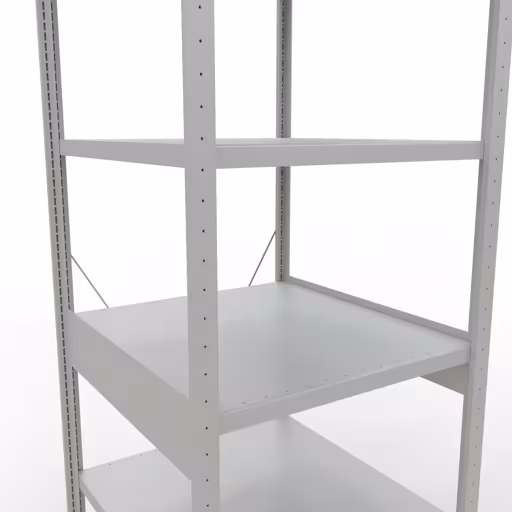 Figuur nr. 13 van het artikel basisplank, legbord, insteeksysteem MULTIplus250, 2500 x 750 x 800 mm, 6 legborden, kruisschoor, RAL 7035 lichtgrijs uit de productgroep insteeksysteem van Schulte Lagertechnik.