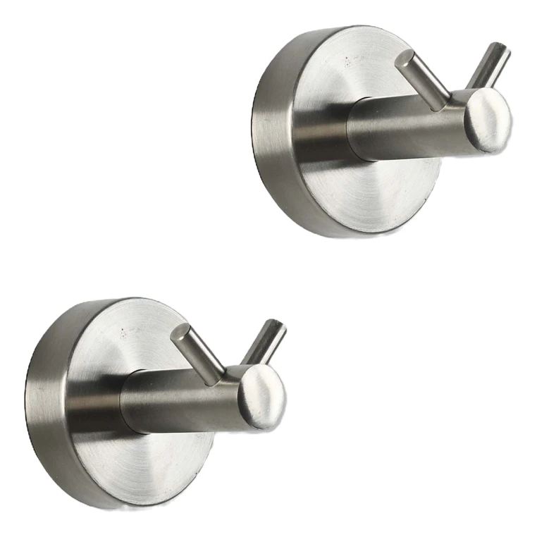 AXIAL 2-weg handdoekhaken van roestvrij staal - voor lijmen of boren, van het merk Ortwein AXIAL 2-weg handdoekhaak van roestvrij staal - voor lijmen of boren, uit de categorie Handdoekringen en -haken, artikelnummer IP2060