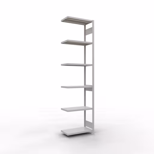Afbeelding nr. 14 van het artikel aanbouwrekken, legbordstellingen, insteeksysteem MULTIplus250, 3000 x 750 x 400 mm, 7 legborden, lengtestangen, RAL 7035 lichtgrijs uit de productgroep insteeksysteem van Schulte Lagertechnik