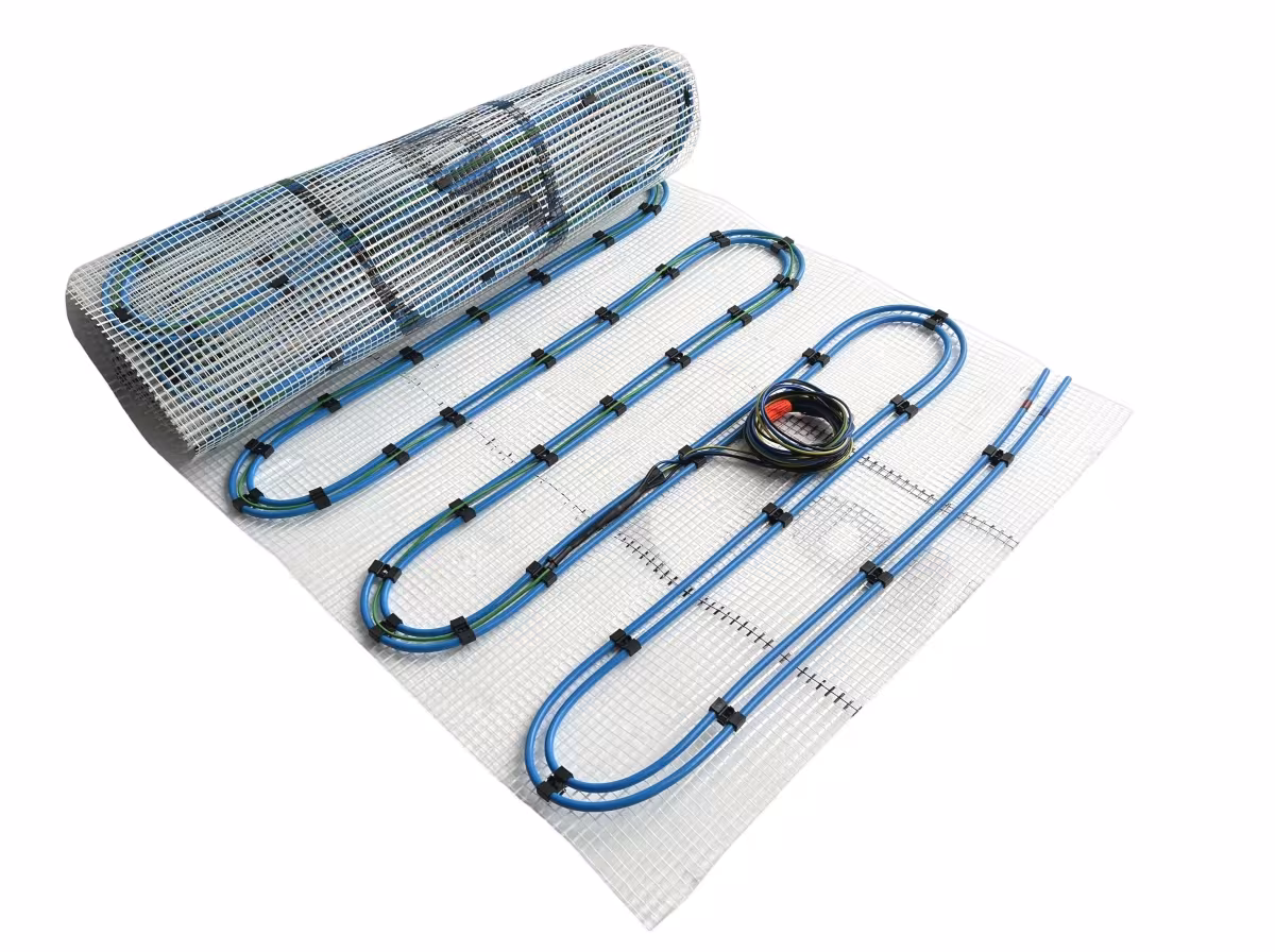 HoWaTech Duo Hybride warmwater elektrische vloerverwarming | Set met verwarmingsmat en aansluitdelen verwarmingsoppervlak 7,5m² van HoWaTech met art.nr. 14100075