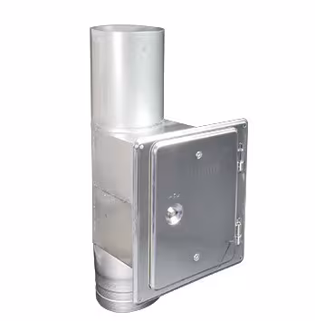 Enkelwandige EW-inspectie-elementsokkel 140x200 mm en deur D350 van Skoberne Enkelwandig EW inspectie-element mof 140x200 mm en deur D350 uit de categorie RVS uitlaatsysteem enkelwandig met het artikelnr. 670274