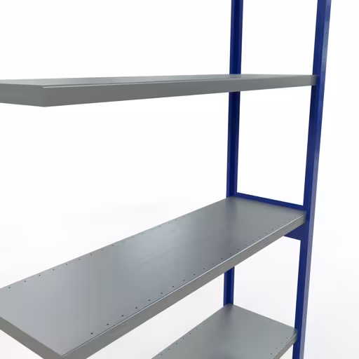 Figuur nr. 11 van het artikel aanbouwrekken, legbordstellingen, insteeksysteem MULTIplus250, 3000 x 1300 x 400 mm, 7 legborden, RAL 5010 gentiaanblauw/verzinkt uit de productgroep insteeksysteem van het merk Schulte Lagertechnik.