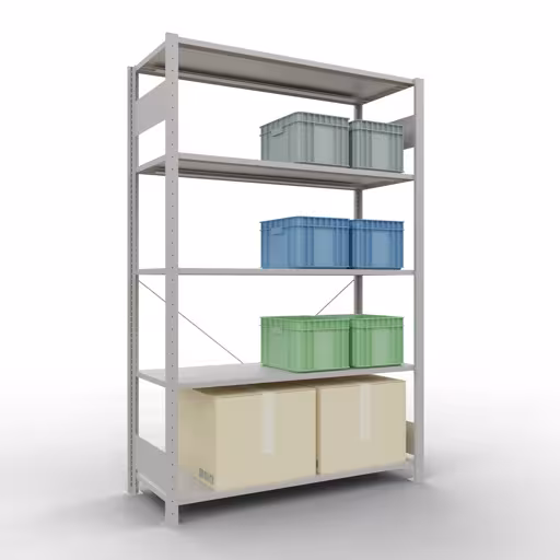 Insteeksysteem basisplank 2000x1300x500 mm, type 150 kg, lichtgrijs met GTIN 4004514292964 Insteeksysteem basisplank 2000x1300x500 mm, type 150 kg, lichtgrijs van Schulte Lagertechnik met het artikelnr. 32650-130