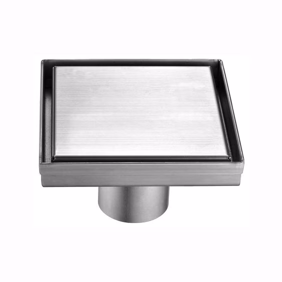 Mert Ultra Flat 20x20 cm vloerafvoer design "Edel", afvoer DIN 50