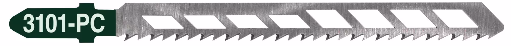 CV-decoupeerzaagblad geslepen, conisch, skelet totale lengte 100/vertande lengte 75 mm, tandsteek 2,5 mm van MPS MPS CV decoupeerzaagblad geslepen, conisch, skelet totale lengte 100/vertande lengte 75 mm, tandsteek 2,5 mm, zaagbladen, art.nr. 3101-PC-5