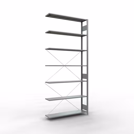 Insteeksysteem aanbouwstelling 3000x1300x300 mm, type 150 kg, verzinkt van Schulte Lagertechnik Insteeksysteem opzetplank 3000x1300x300 mm, type 150 kg, verzinkt, opzetplank, art.nr. 12737-130