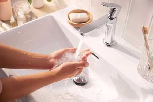 Hansgrohe REBRIS S 110 CoolStart ééngreeps wastafelmengkraan zonder afloop chroom