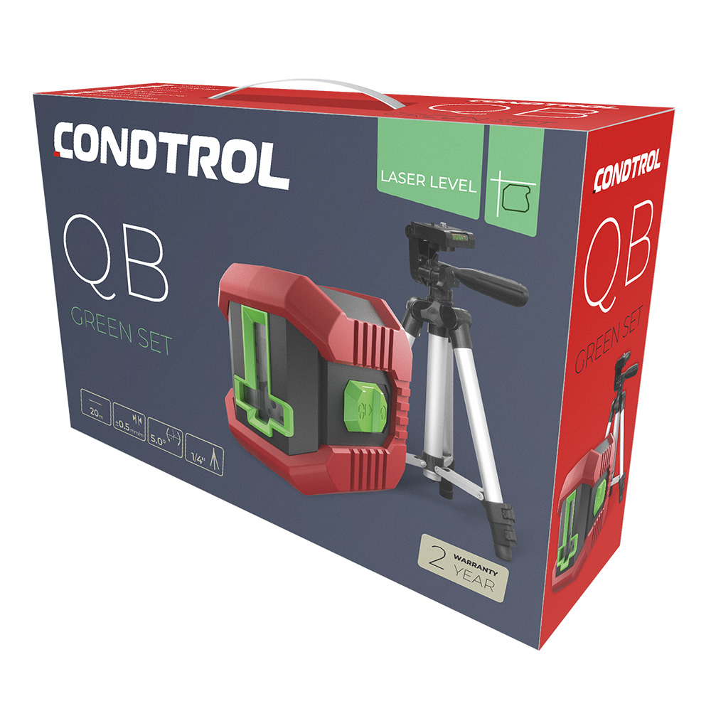 Kruislijnlaser QB Green Set