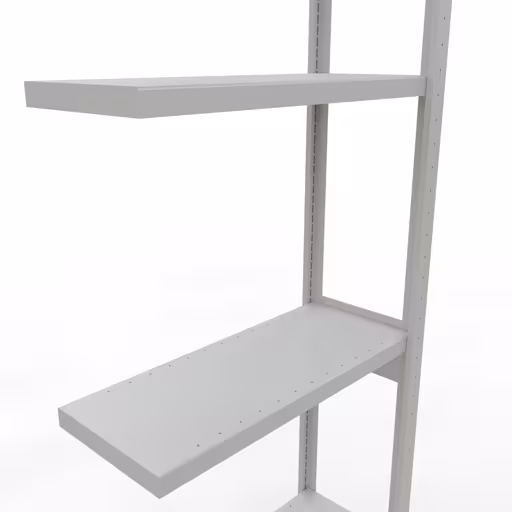 Figuur nr. 13 van het artikel aanbouwrekken, legbordstellingen, insteeksysteem MULTIplus250, 3000 x 750 x 300 mm, 7 legborden, lengtestangen, RAL 7035 lichtgrijs uit de insteeksysteem productgroep van Schulte Lagertechnik.