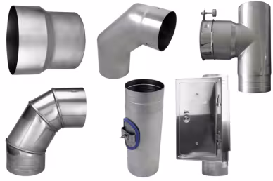 Enkelwandig roestvaststalen rookgassysteem Enkelwandig roestvaststalen rookgassysteem