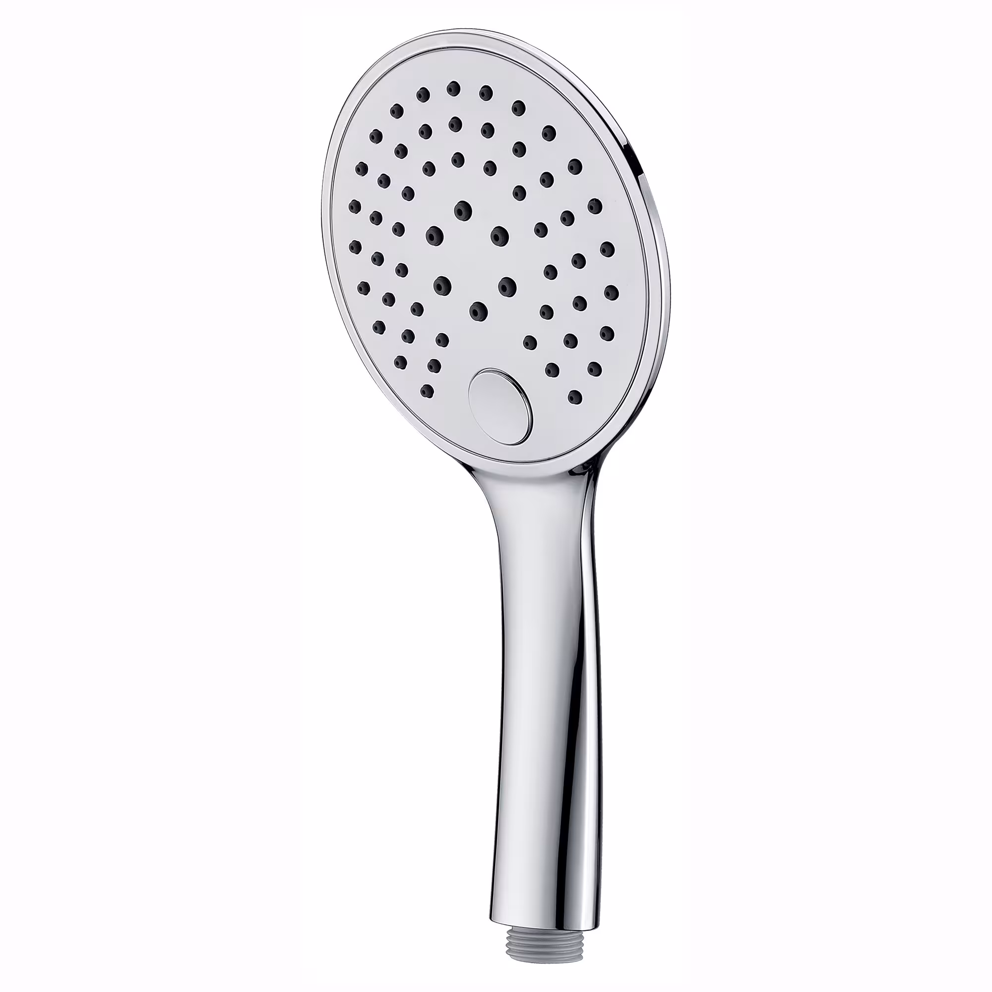 Handdouche NEO 3 verchroomd met verchroomde straalplaat en knoppen in grijs - 120mm 3 straalsoorten van sanicomfort Handdouches Design NEO 3 straalsoorten, handdouches/doucheslangen, art.nr. 1009362