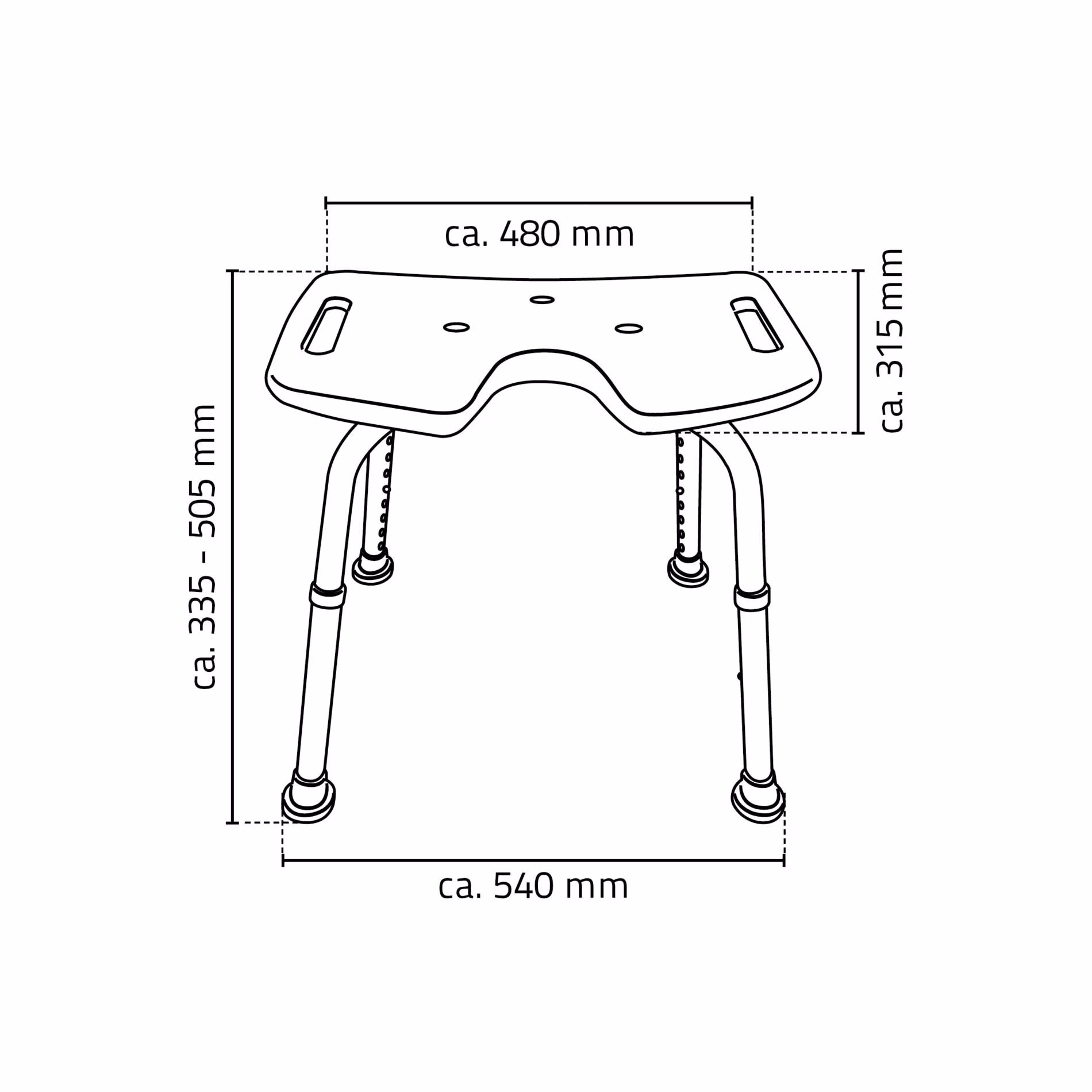 Andere weergave van het artikel Sam badkamerkruk, wit, met hygiëne-uitsparing, in hoogte verstelbaar Een andere weergave van het artikel badkamerkruk Sam, wit, met hygiëne-uitsparing, in hoogte verstelbaar uit de categorie badkamerinrichting & sanitair