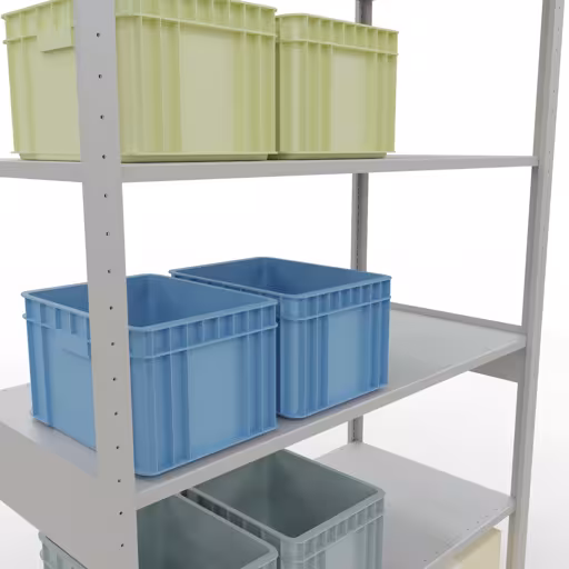 Productafbeelding nr. 8 van het artikel insteeksysteem basisplank 2500x1300x600 mm, type 150 kg, lichtgrijs uit het insteeksysteem assortiment van Schulte Lagertechnik
