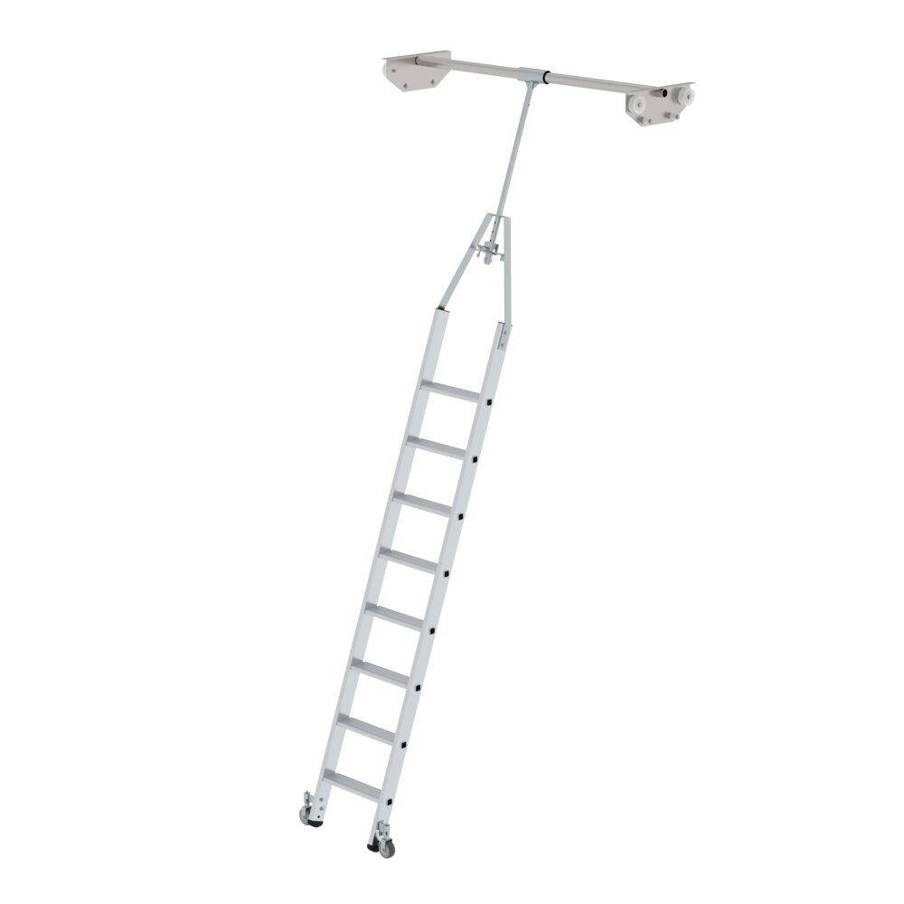 Munk draaibare trapladder voor dubbele stellingen, uit de categorie "Schappenladders" met artikelnummer 044508