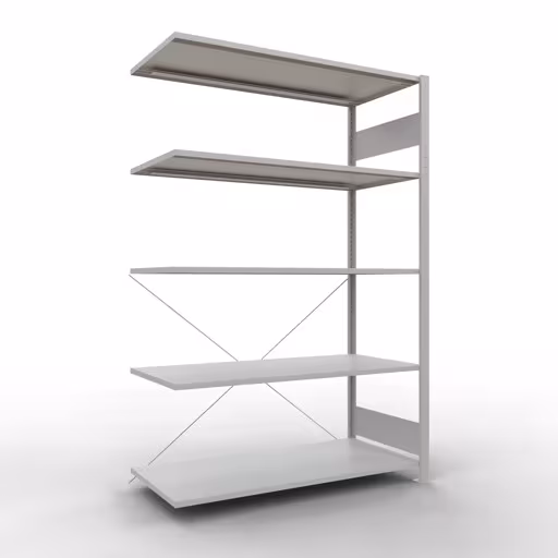 Insteeksysteem opzetplank 2000x1300x600 mm, type 150 kg, lichtgrijs van Schulte Lagertechnik Insteeksysteem opzetplank 2000x1300x600 mm, type 150 kg, lichtgrijs, opzetplank, art.nr. 32665-130