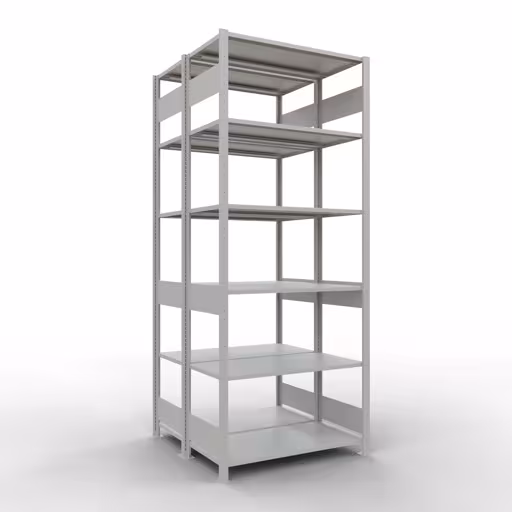 Extra afbeelding van het artikel Basisplank, dubbele plank, plankinsteeksysteem MULTIplus150, 2500 x 1000 x (2x500) mm, 2x6 planken, RAL 7035 lichtgrijs uit dubbele planken